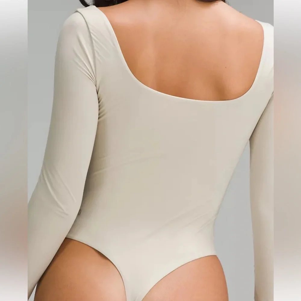 LULULEMON NULU SQUARE NECK LONG SLEEVE BODYSUIT NWT - Picture 5 of 9